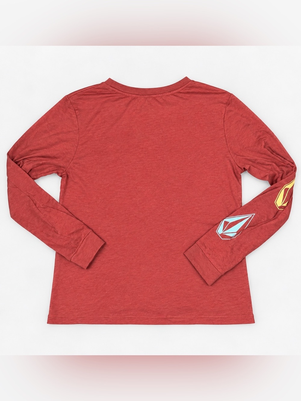 Volcom Kids Youth Small 7/8 Red Long Sleeve Shirt Made From Stoke Graphic - Picture 2 of 7